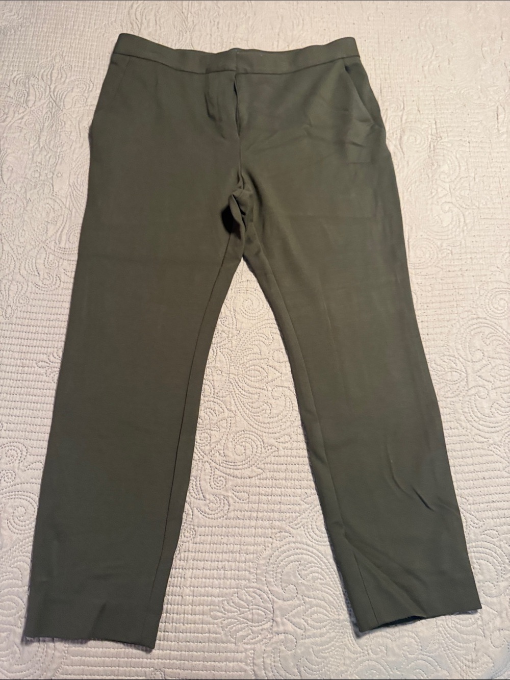 Preston & York Women's Straight Leg Pants - Olive Green